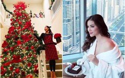 Cận cảnh biệt thự hoành tráng sang chảnh của Phạm Hương tại Mỹ mùa Noel