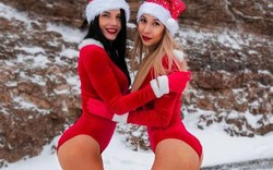 Mặc đồ Giáng sinh thiếu vải "sống ảo" ở tượng đài anh hùng, 2 cô gái xinh đẹp bị chỉ trích kịch liệt