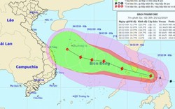 Tin mới nhất về bão Phanfone: Giật cấp 14 đang tiến vào Biển Đông