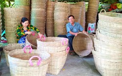 Kiên Giang: Gần Tết, cả làng hối hả đan cần xé không kịp bán