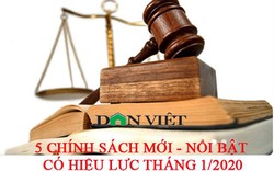 5 chính sách mới nổi bật có hiệu lực tháng 1/2020