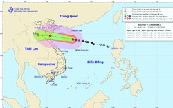 Khẩn cấp: Bão số 7 thẳng tiến Bắc Bộ, Bắc Trung Bộ, giật cấp 12, cảnh báo mưa rất to 