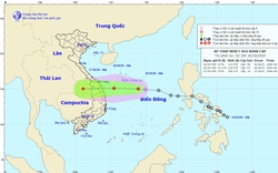 Khẩn: Áp thấp nhiệt đới thẳng tiến Đà Nẵng - Khánh Hòa, có thể mạnh thêm; Hà Tĩnh, Quảng Bình mưa rất to