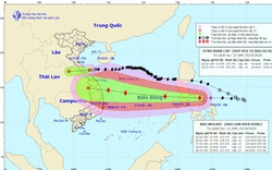 Khẩn: Sáng mai, 26/10 bão Molave vào biển Đông, cường độ mạnh, di chuyển nhanh