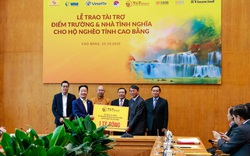 "Bầu Hiển" ủng hộ 5 tỷ đồng xây điểm trường và nhà tình nghĩa cho người nghèo tỉnh Cao Bằng