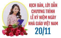 Kịch bản lễ kỷ niệm ngày Nhà giáo Việt Nam 20/11/2020