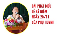 Bài phát biểu 20/11/2020 của phụ huynh trang trọng nhất 