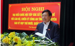 Phó Thủ tướng Phạm Bình Minh tiếp xúc cử tri Công an tỉnh Thái Nguyên