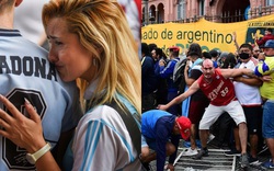 Đông đảo người hâm mộ Argentina bày tỏ sự tiếc thương Maradona