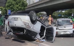 Tai nạn giao thông liên hoàn trên đường Phạm Hùng, 4 người bị thương