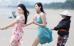 Thí sinh Hoa hậu Việt Nam 2020 mặc váy mỏng tang ra biển kéo lưới gây tranh cãi
