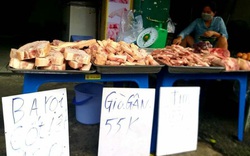TP.HCM: Thịt heo đông lạnh giá "siêu rẻ" được bày bán khắp các lề đường