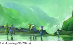 Về "miền sương khói" êm đềm của họa sĩ Lê Thanh Sơn