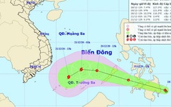 Xuất hiện vùng áp thấp khả năng mạnh thành bão gần Biển Đông