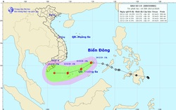 Tin mới nhất về bão số 14: Tâm bão cách đảo Song Tử Tây khoảng 120km về phía Nam, gió giật cấp 10