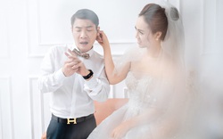 Công Lý và người thương tung bộ ảnh cưới hài hước, đậm chất "Cô Đẩu"