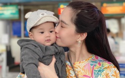 Hoa hậu Đặng Thu Thảo "khoe" con trai 7 tháng tuổi