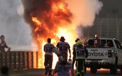 Ảnh thế giới 7 ngày qua: Tai nạn khiến chiếc xe F1 bốc cháy dữ dội