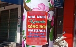 Bị phạt 40 triệu đồng vì tờ quảng cáo massage trên cột điện