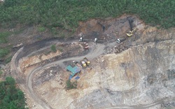 Quảng Ninh: Vào Hang Hùm khai thác đất đá trái phép
