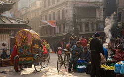 Khu chợ cổ ở Kathmandu