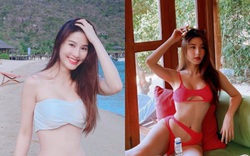 Diễm My 9X diện bikini quyến rũ hút mắt, dẫn đầu hội mỹ nhân tạo dáng ở biển