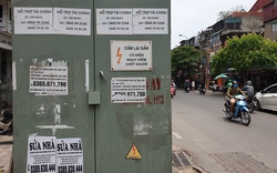 Nhan nhản quảng cáo "tín dụng đen" trên đường phố Thủ đô sau thời gian cách ly xã hội