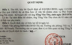 Hủy 2 quyết định bổ nhiệm "thần tốc" một Trưởng phòng ở Thanh Hóa