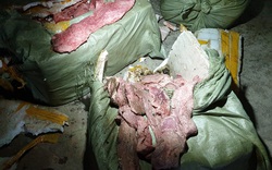 Lạng Sơn: Bắt vụ vận chuyển hơn 1 tấn nầm lợn bốc mùi nhập lậu