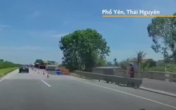 CLIP: Ôtô đi lùi ở làn 100km/h trên cao tốc