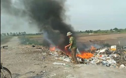Hải Phòng: Bãi rác đốt âm ỉ suốt ngày đêm “bức tử” người dân