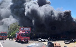 Quảng Nam: Đang cháy rất lớn tại cơ sở lốp ô tô