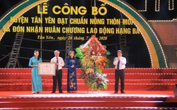 Bắc Giang có huyện thứ 3 đón Bằng công nhận huyện đạt chuẩn nông thôn mới