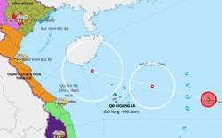 Áp thấp mạnh lên thành áp thấp nhiệt đới, cách Hoàng Sa 600km về phía Đông