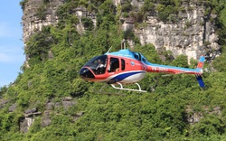 Độc đáo Tour trải nghiệm dịch vụ ngắm cảnh Tràng An bằng máy bay trực thăng Bell 505