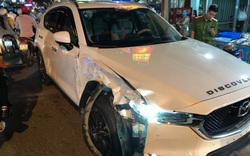 Đồng Nai: Bị truy bắt, kẻ trộm ô tô Mazda CX5 tông vào hàng loạt xe cảnh sát, phương tiện đi đường