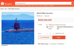 Ngỡ ngàng tàu ngầm 162 tỷ đồng rao bán trên sàn thương mại điện tử Shopee