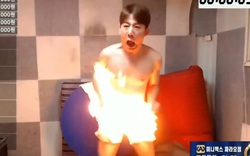 Nam Youtuber Hàn Quốc gây sốc vì thử thách quái dị tự đổ xăng, châm lửa đốt mình