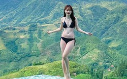 Bạn gái Quang Hải mặc bikini, khoe chân dài nóng bỏng đốn tim fan hâm mộ