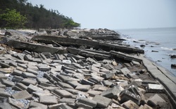 Bờ kè biển trăm tỷ ở Nam Định trước nguy cơ bị phá hủy: Có phải do hút cát bừa bãi?