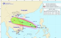 Khẩn: Chiều thứ 6, 18/9, bão số 5 đổ bộ khu vực Trung Trung Bộ, giật cấp 13