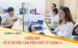 6 điểm mới về vị trí việc làm viên chức từ tháng 11/2020