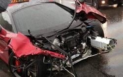 Siêu xe McLaren đắt đỏ 15 tỷ đồng bị tai nạn thiệt hại nặng nề