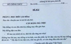 Lạ lẫm chuyện mẹ chồng nàng dâu cũng vào đề thi Văn