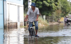 Hé lộ nguyên nhân con đường ở TP.Thủ Đức ngập trong biển nước dù trời không mưa
