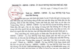 Bí thư Hà Nội Vương Đình Huệ gửi thư thăm hỏi, chia sẻ với Hải Dương chống dịch Covid-19