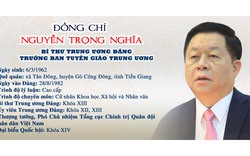 Infographic: Tiểu sử tân Trưởng Ban Tuyên giáo Trung ương Nguyễn Trọng Nghĩa