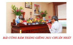 Bài cúng Rằm tháng Giêng 2021 chuẩn nhất