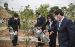 Bộ trưởng Bộ NNPTNT trồng cây tại khu bảo tồn loài cây mà nông dân nào cũng thấy quen thuộc