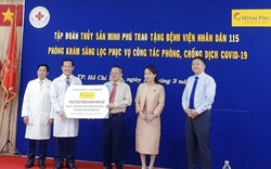 Tập đoàn Minh Phú trao tặng Bệnh viện 115 phòng khám sàng lọc phòng chống dịch Covid-19